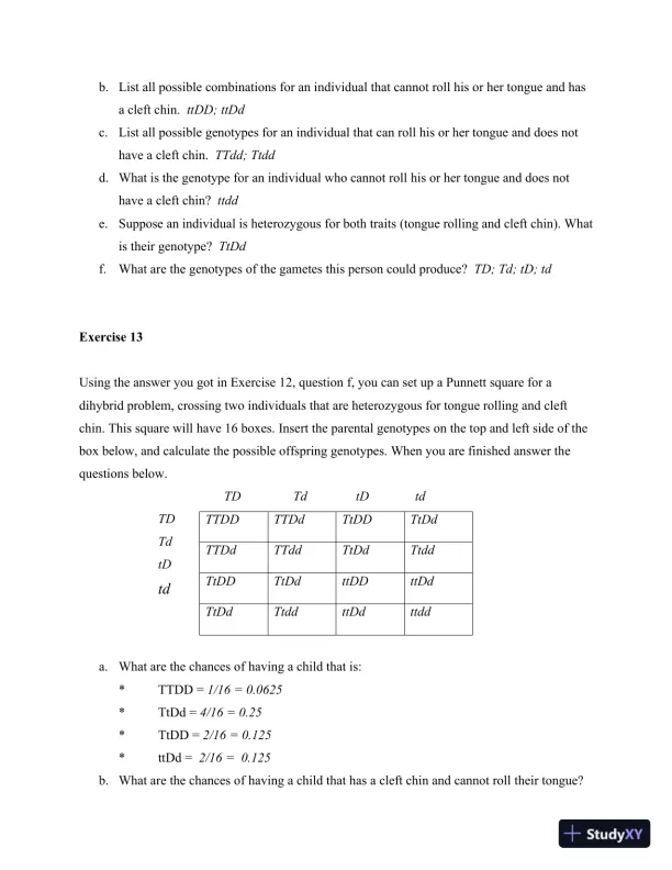 Solution Manual for Method and Practice in Biological Anthropology: A Workbook and Laboratory Manual for Introductory Courses, 2nd Edition - Page 22 preview image