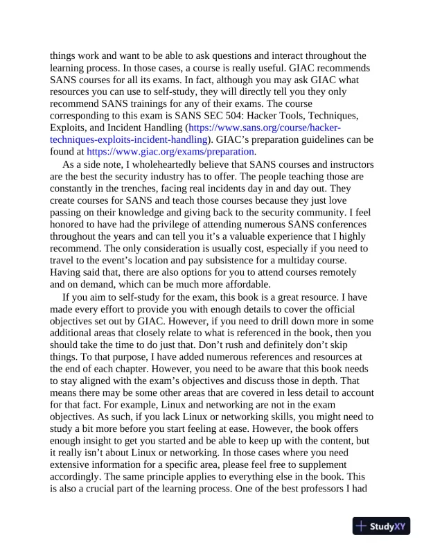 GCIH GIAC Certified Incident Handler All-in-One Exam Guide (2020) - Page 26 preview image