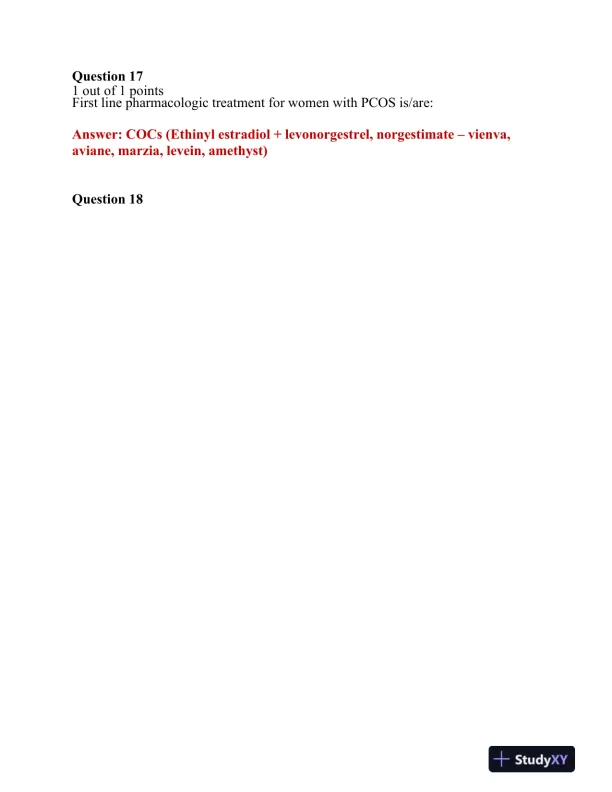 2021 NRNP6552 Hemotology Midterm Exam With Answers (101 Solved Questions) - Page 7 preview image