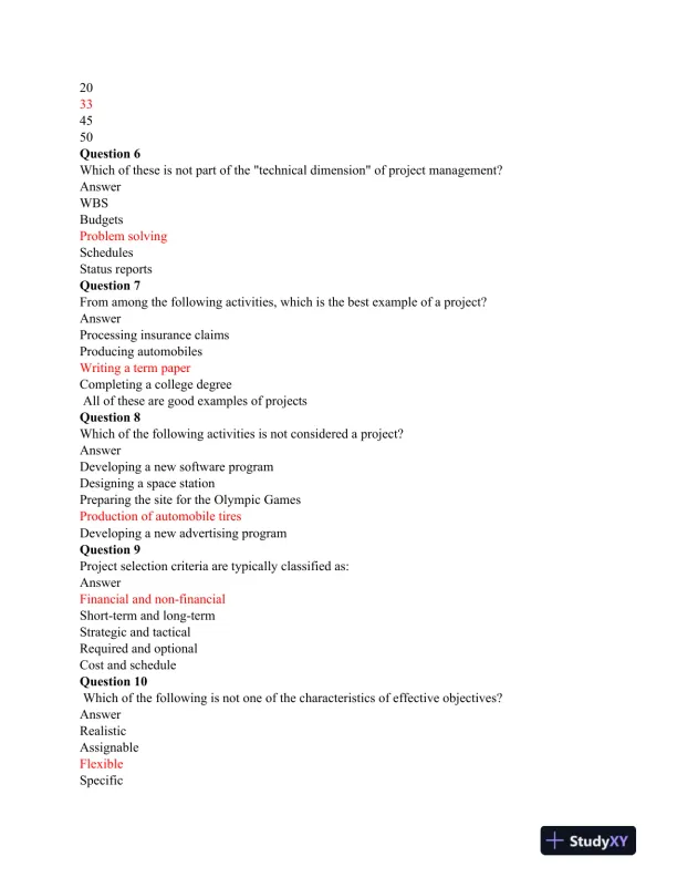 Bus517 Midterm Exam Part 1 & 2 - Page 3 preview image