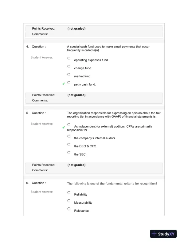 Understanding Internal Controls, Financial Reporting, and GAAP: A Comprehensive Review - Page 3 preview image