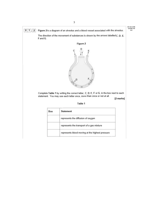 AS Biology Paper 1 2024 - Page 3 preview image