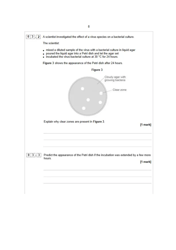 AS Biology Paper 1 2024 - Page 8 preview image