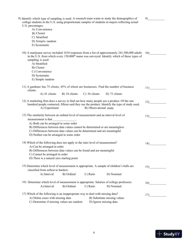 Test Bank For Essentials of Statistics, 6th Edition - Page 10 preview image