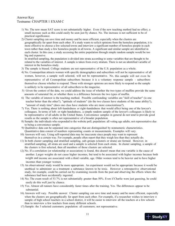 Test Bank For Essentials of Statistics, 6th Edition - Page 15 preview image