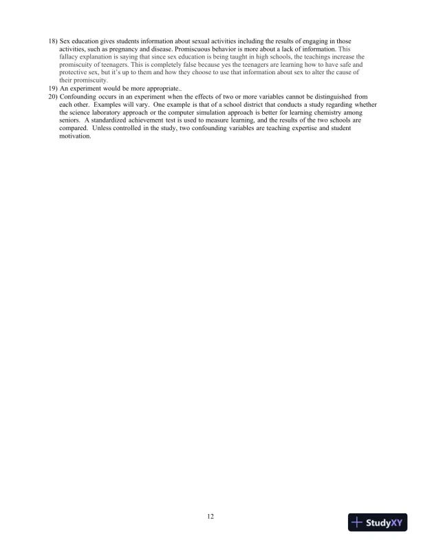Test Bank For Essentials of Statistics, 6th Edition - Page 16 preview image