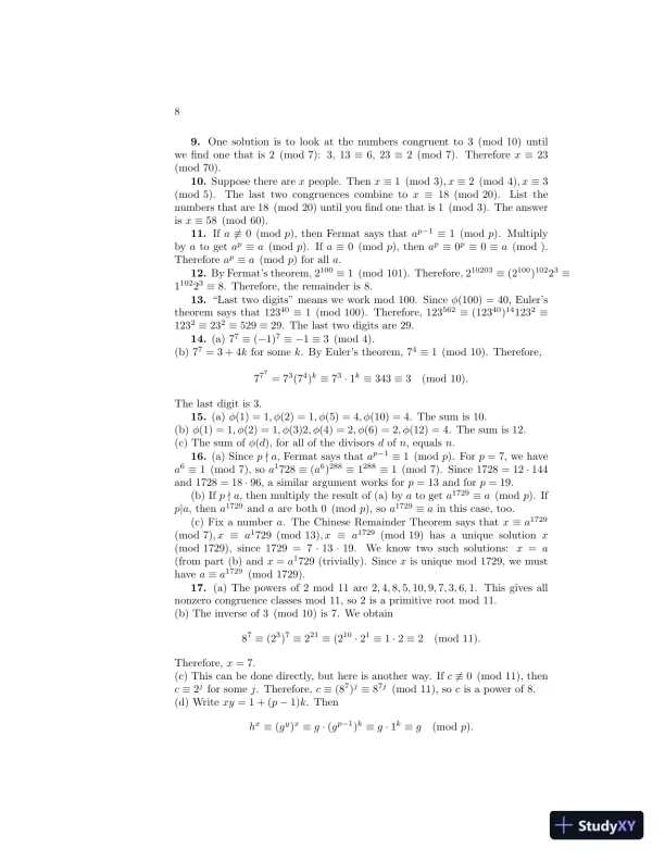 Solution Manual For Introduction To Cryptography With Coding Theory, 2nd Edition - Page 13 preview image