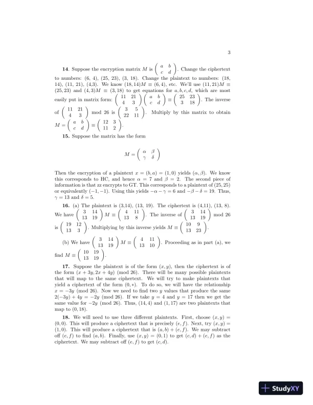 Solution Manual For Introduction To Cryptography With Coding Theory, 2nd Edition - Page 8 preview image