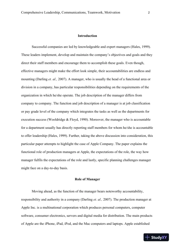 Comprehensive Leadership, Communications, Teamwork, Motivation - Page 3 preview image