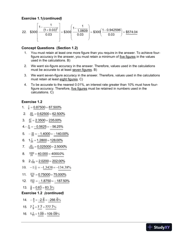 Fundamentals Of Business Mathematics In Canada, First Canadian Edition Solution Manual - Page 3 preview image