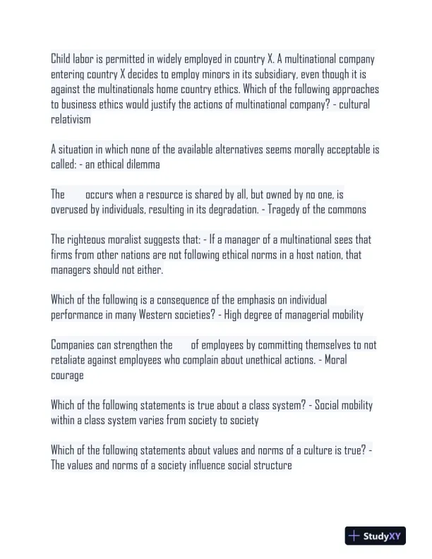 AGB302 Law Final Exam With Answers (217 Solved Questions) - Page 5 preview image