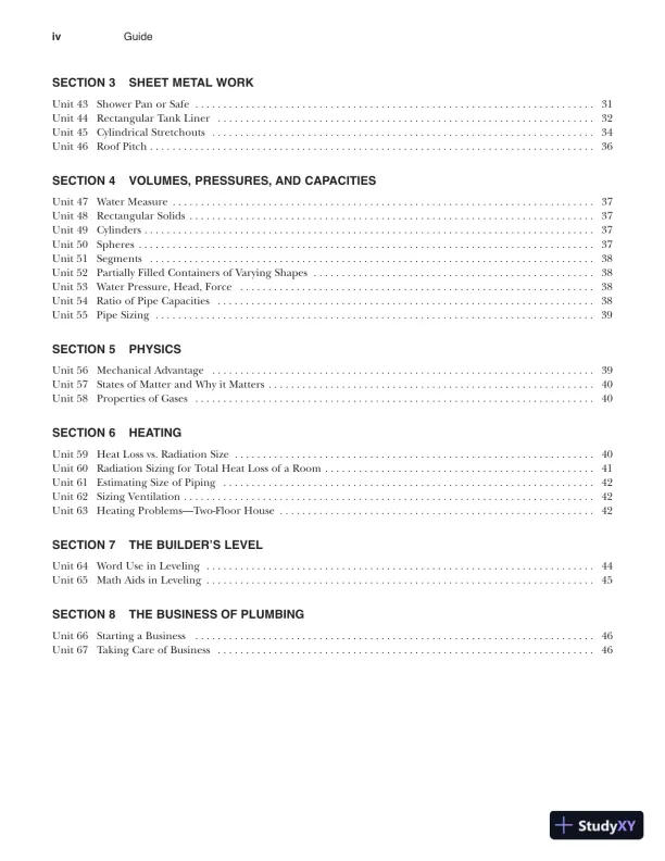 Mathematics for Plumbers and Pipefitters 8th Edition Solution Manual - Page 4 preview image