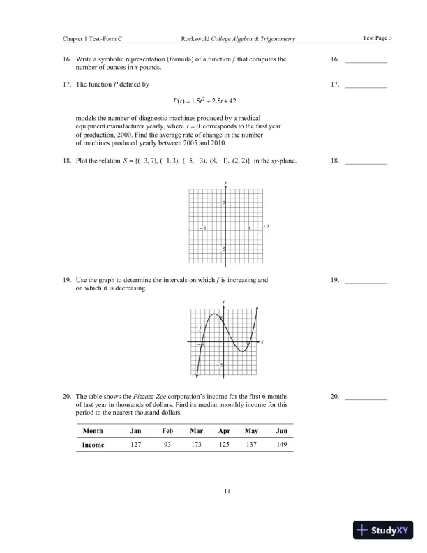 Solution Manual for Precalculus with Modeling and Visualization, 6th Edition - Page 14 preview image