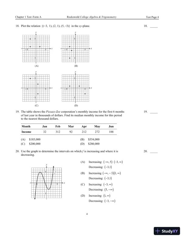 Solution Manual for Precalculus with Modeling and Visualization, 6th Edition - Page 7 preview image