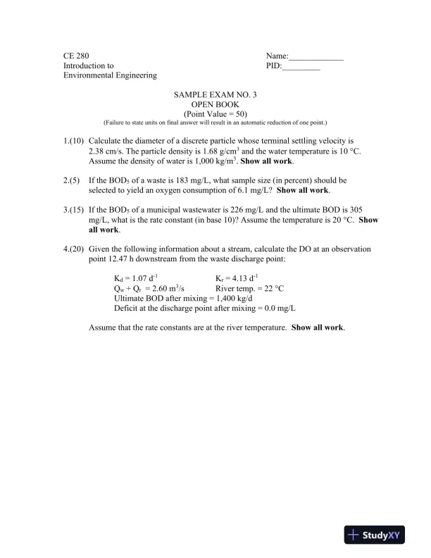 Solution Manual for Introduction to Environmental Engineering, 5th Edition - Page 8 preview image