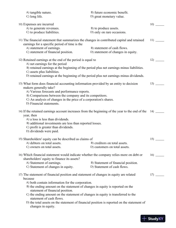 Financial Accounting 6th Canadian Edition Test Bank - Page 3 preview image