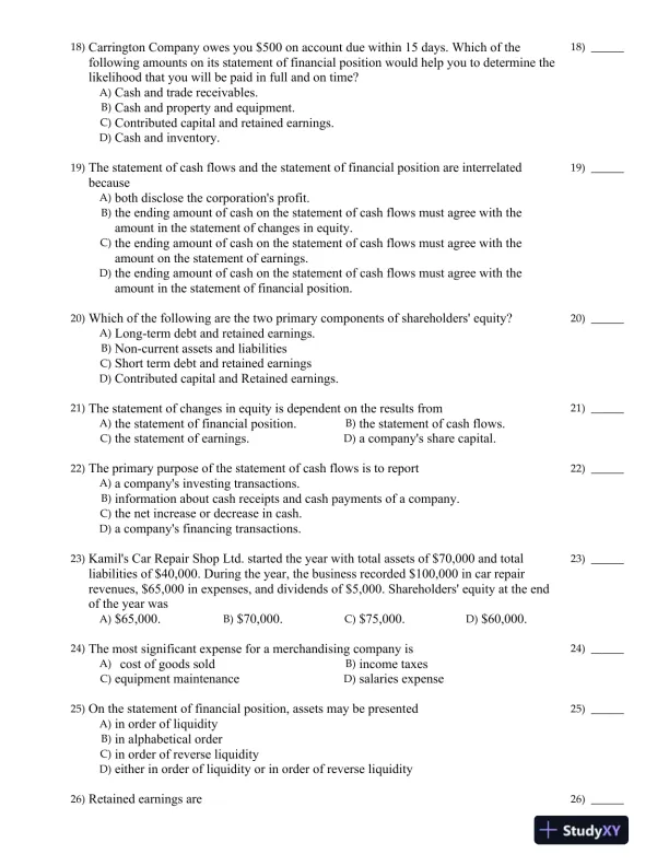 Financial Accounting 6th Canadian Edition Test Bank - Page 4 preview image