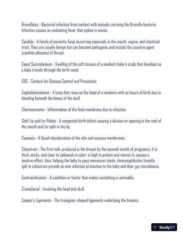 2024 CLC Postnatal Health Certified Lactation Counselor Exam With Answers (253 Solved Questions) - Page 6 preview image