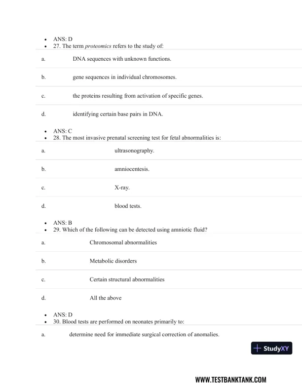 Test Bank For Pathophysiology of Disease: An Introduction to Clinical Medicine, 8th Edition - Page 22 preview image