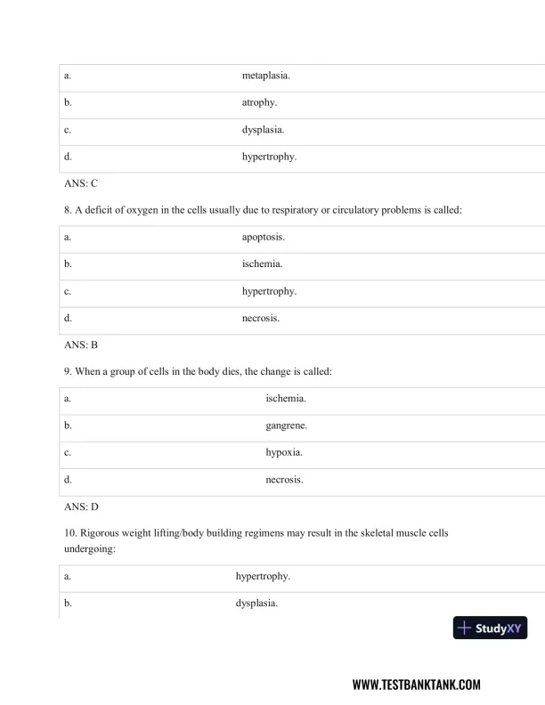 Test Bank For Pathophysiology of Disease: An Introduction to Clinical Medicine, 8th Edition - Page 4 preview image