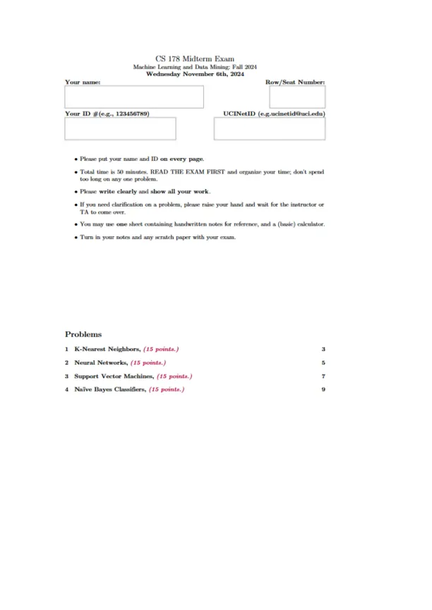 Master Machine Learning Concepts - Page 1 preview image