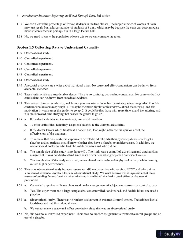Solution Manual for Introductory Statistics: Exploring the World Through Data, 3rd Edition - Page 12 preview image
