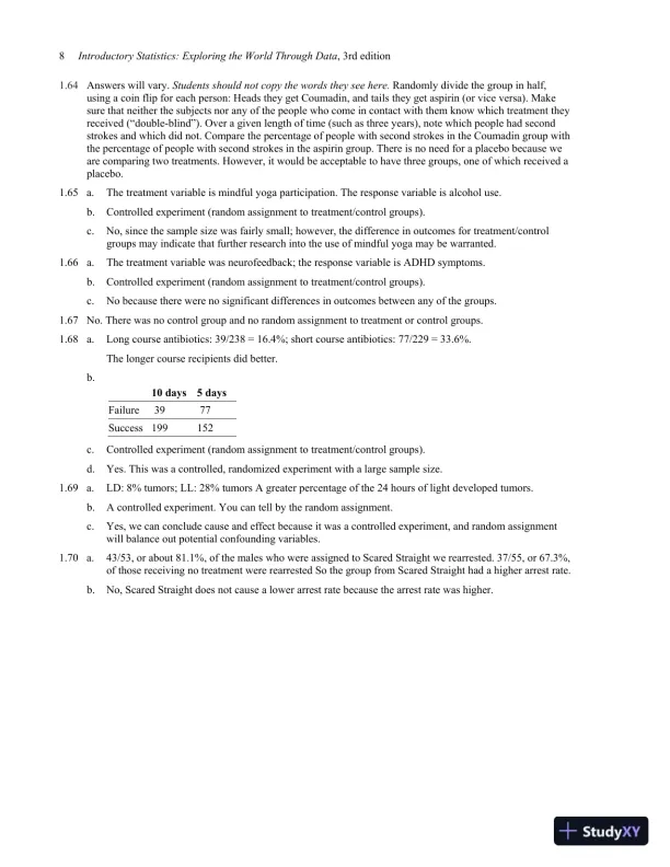 Solution Manual for Introductory Statistics: Exploring the World Through Data, 3rd Edition - Page 14 preview image