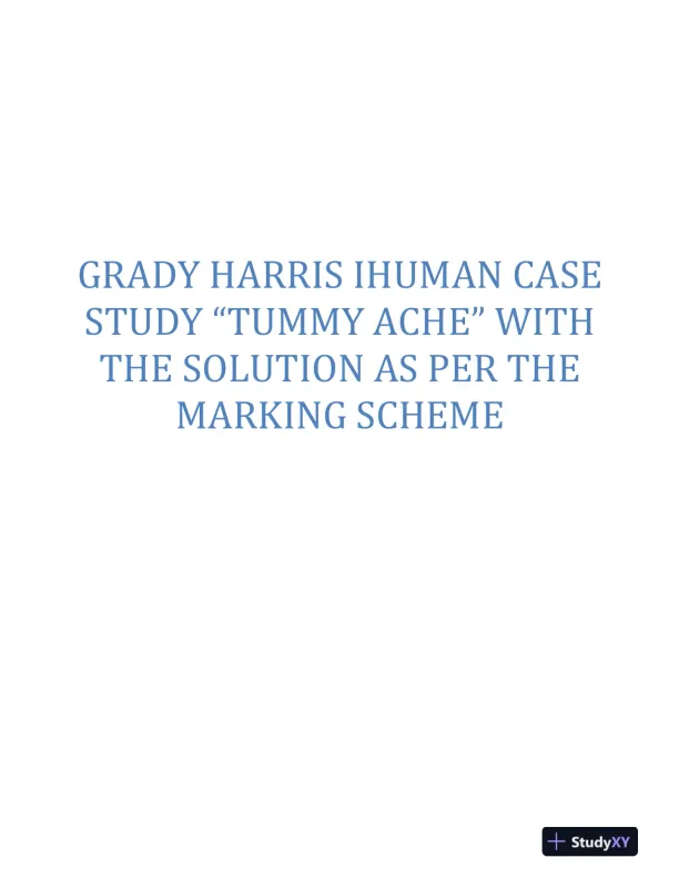 IHUMAN Clinical Analysis Case Study With Answers (31 Solved Questions) - Page 1 preview image