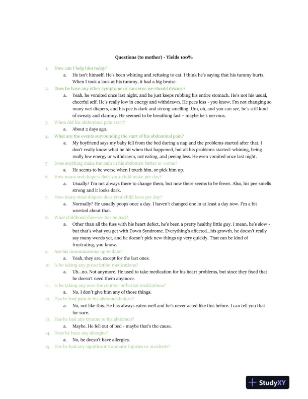 IHUMAN Clinical Analysis Case Study With Answers (31 Solved Questions) - Page 3 preview image