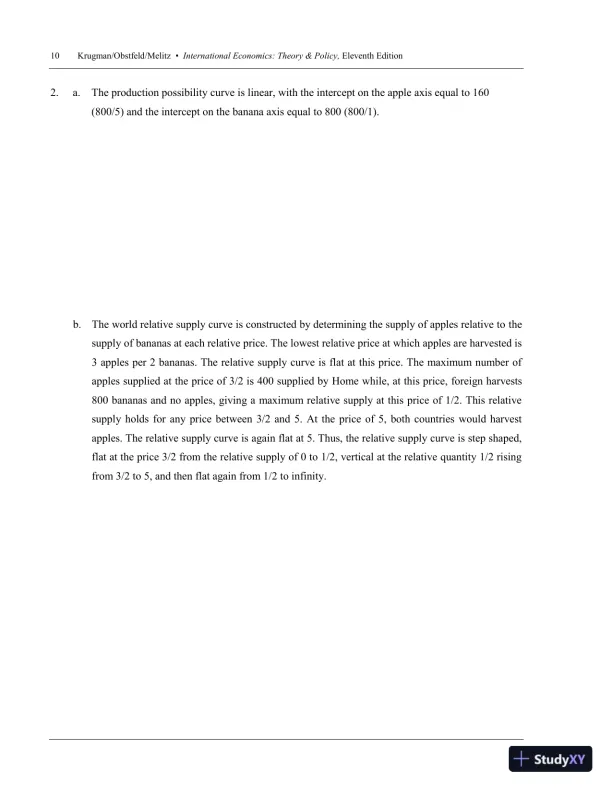 International Trade: Theory and Policy, 11th Edition Solution Manual - Page 13 preview image