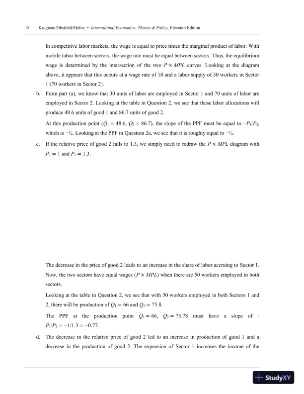 International Trade: Theory and Policy, 11th Edition Solution Manual - Page 21 preview image