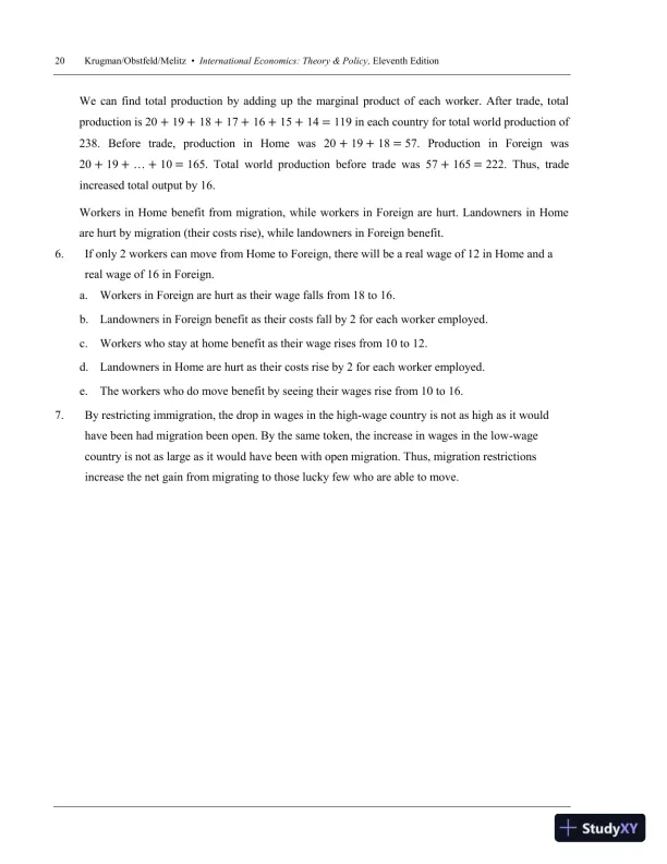 International Trade: Theory and Policy, 11th Edition Solution Manual - Page 23 preview image