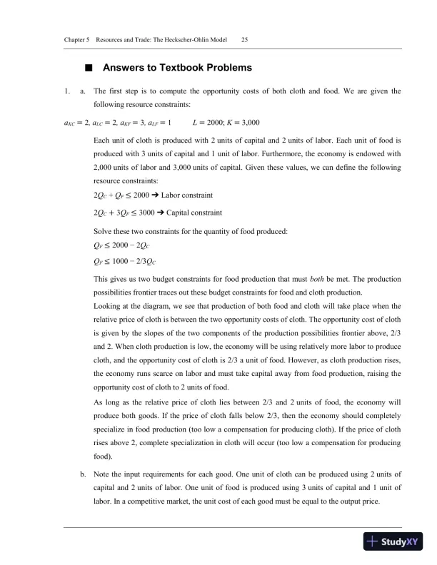International Trade: Theory and Policy, 11th Edition Solution Manual - Page 28 preview image