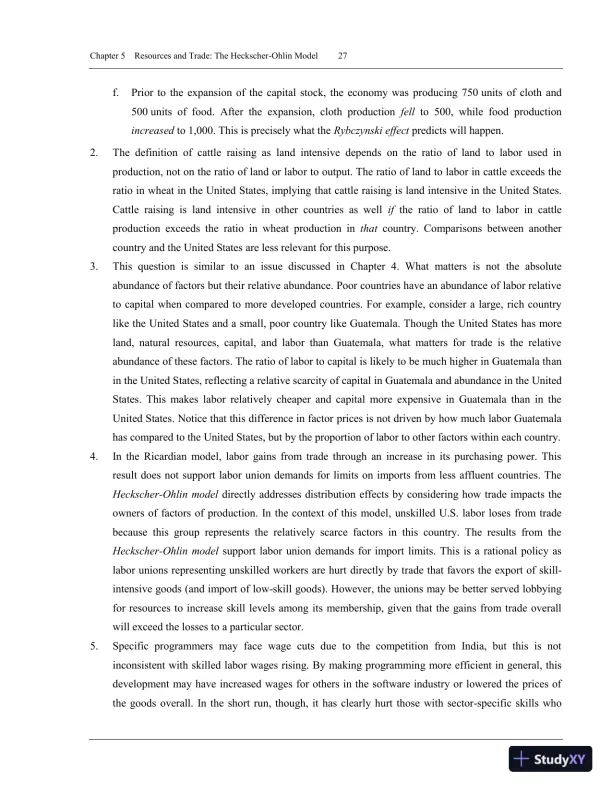 International Trade: Theory and Policy, 11th Edition Solution Manual - Page 30 preview image