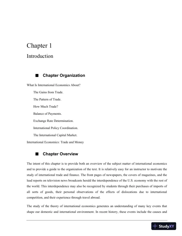 International Trade: Theory and Policy, 11th Edition Solution Manual - Page 4 preview image