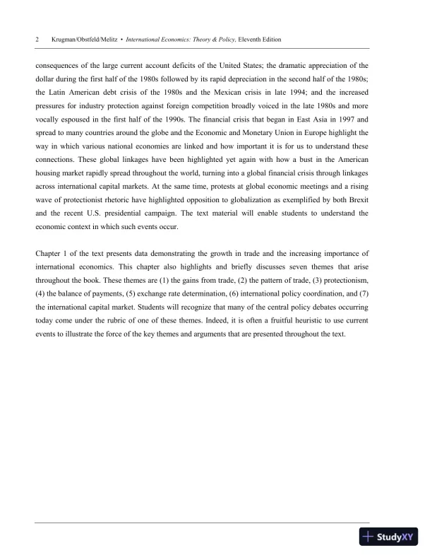 International Trade: Theory and Policy, 11th Edition Solution Manual - Page 5 preview image