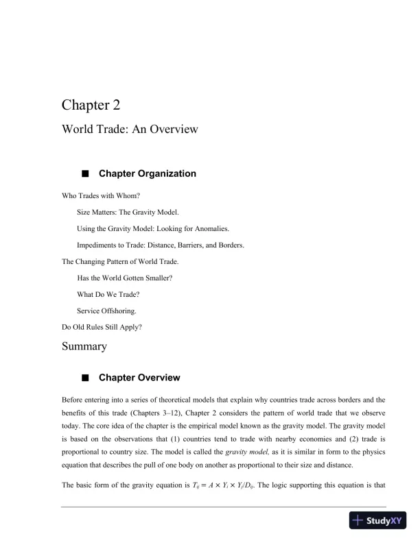 International Trade: Theory and Policy, 11th Edition Solution Manual - Page 6 preview image