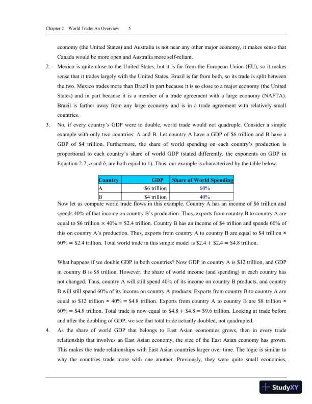 International Trade: Theory and Policy, 11th Edition Solution Manual - Page 8 preview image