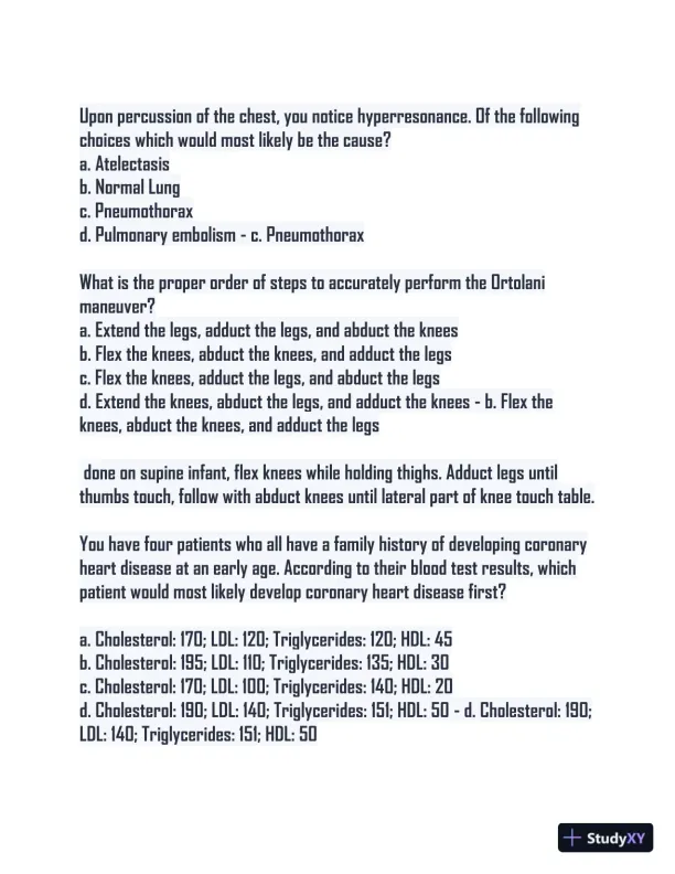 BARKLEY 3P Practice Exam with Answers (92 Solved Questions) - Page 5 preview image