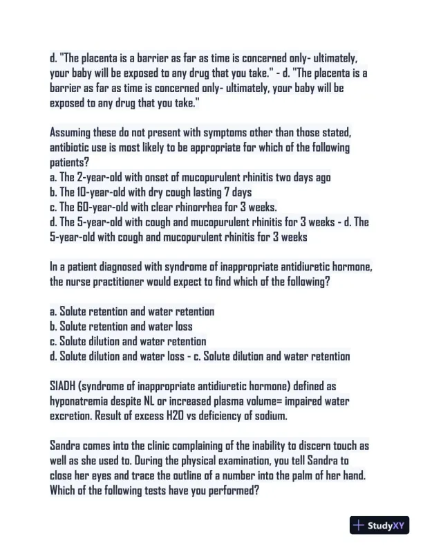 BARKLEY 3P Practice Exam with Answers (92 Solved Questions) - Page 9 preview image