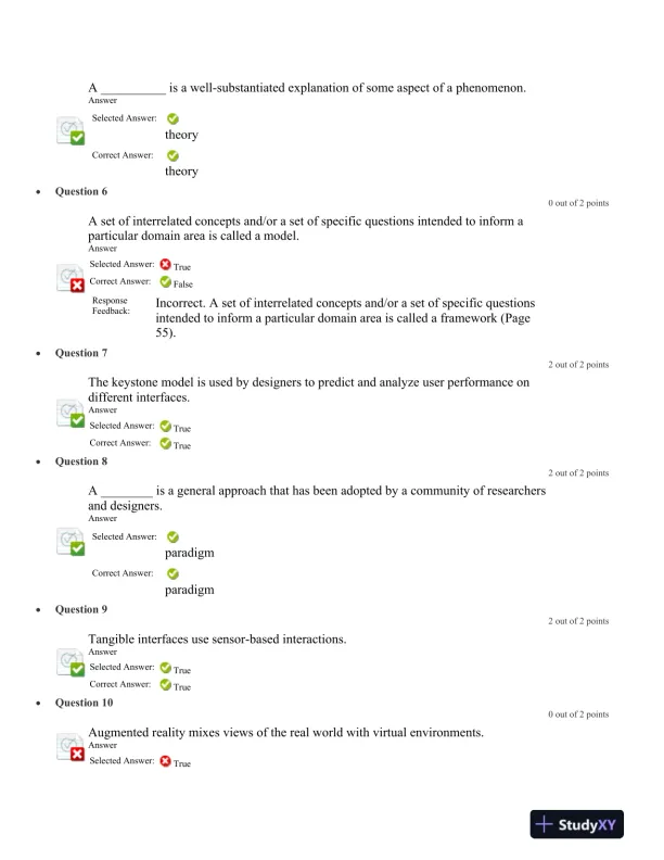 Assessment of User Experience and Interaction Design Principles Week 5 Midterm Exam - Page 3 preview image