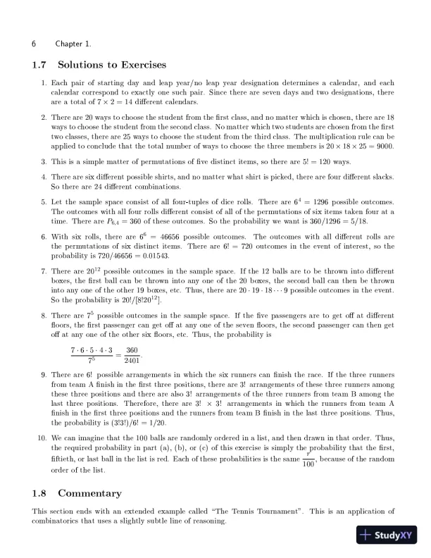 Solution Manual for Probability and Statistics, 3rd Edition - Page 14 preview image
