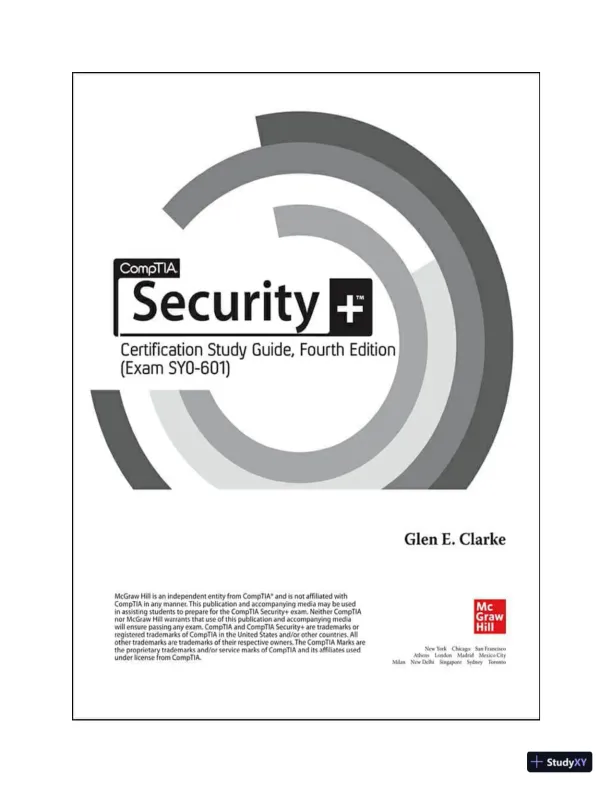 CompTIA Security+ Certification Bundle Exam SY0-601 (2022) - Page 14 preview image