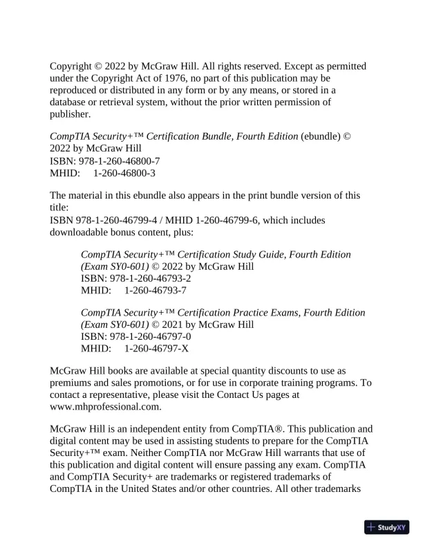 CompTIA Security+ Certification Bundle Exam SY0-601 (2022) - Page 5 preview image
