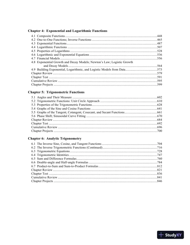 Solution Manual for Precalculus: Concepts Through Functions, A Unit Circle Approach to Trigonometry, 4th Edition - Page 4 preview image