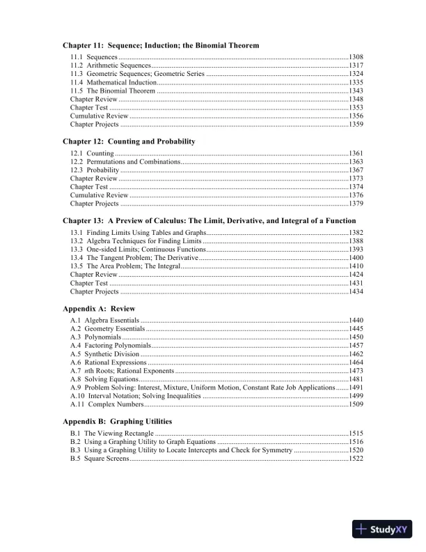 Solution Manual for Precalculus: Concepts Through Functions, A Unit Circle Approach to Trigonometry, 4th Edition - Page 6 preview image