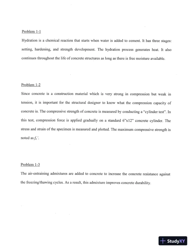 Solution Manual for Concrete Structures, HAR/CDR Edition - Page 4 preview image