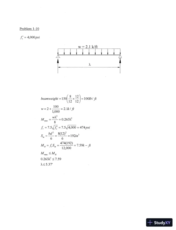 Solution Manual for Concrete Structures, HAR/CDR Edition - Page 8 preview image