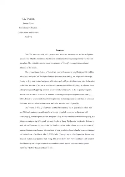 A Heart-Wrenching Tale of Sacrifice and Ethical Di - Page 1 preview image