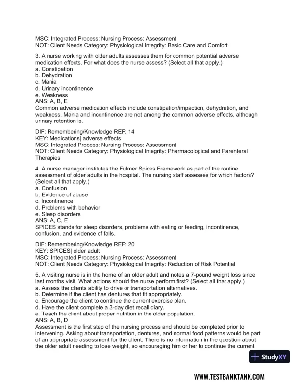 Medical-Surgical Nursing: Concepts for Interprofessional Collaborative Care, 2-Volume Set 9th Edition Test Bank - Page 22 preview image
